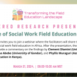 The State of the Social Work Field Education in Africa Webinar